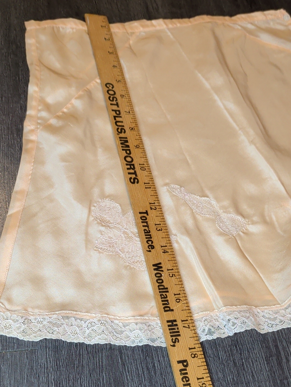 Antique 1920s 30s Tap Pants Peach French Knickers Side Button Art Deco - Picture 15 of 16